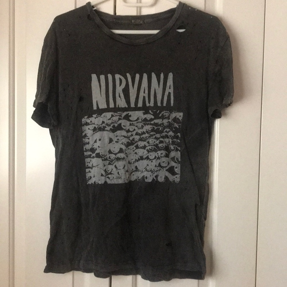 Brandy Melville distressed nirvana shirt